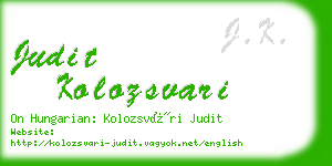 judit kolozsvari business card